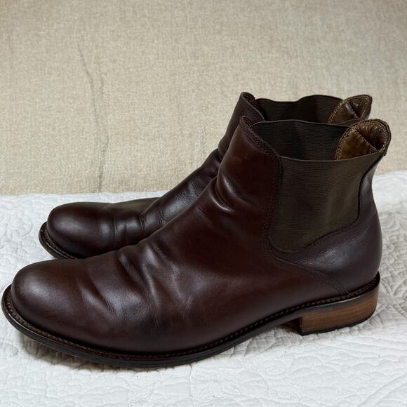 Trask Men\'s 10 Brown Leather Boots Premium Handcrafted Casual Dress Comfort main image 5